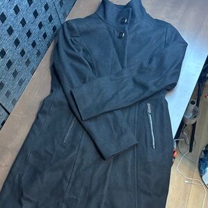 100% wool women’s  Kenneth Cole peacoat black size 8